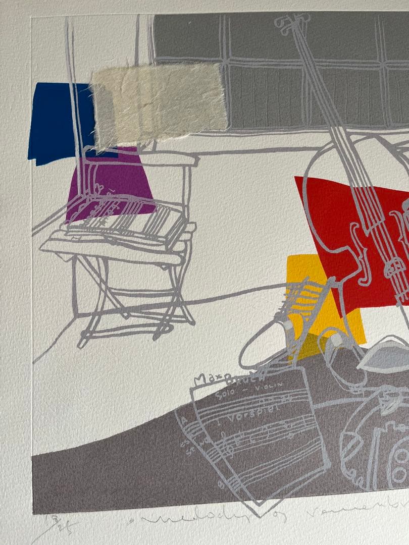 版画　シルクスクリーン　コラージュ　限定25 貴重　ジニー・キム　カナダ　新品額