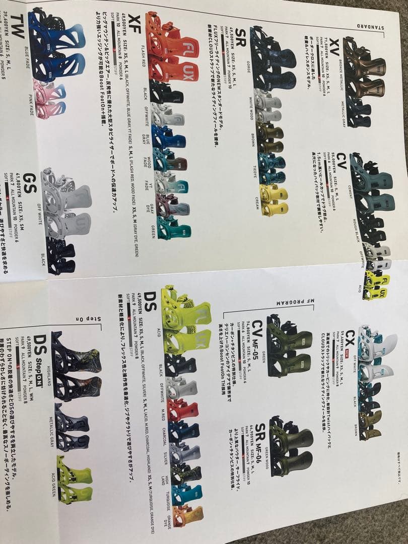 FLUX XF MATCHA F25WXS ビンディング Sサイズ