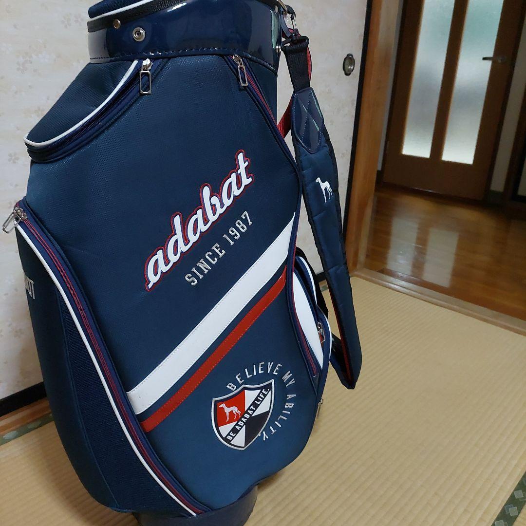 adabat ゴルフバッグ ネイビー ストライプ