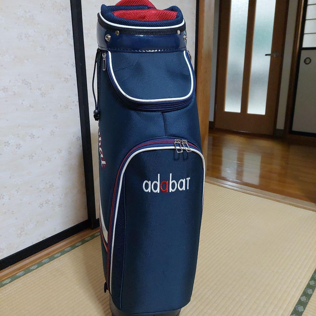 adabat ゴルフバッグ ネイビー ストライプ