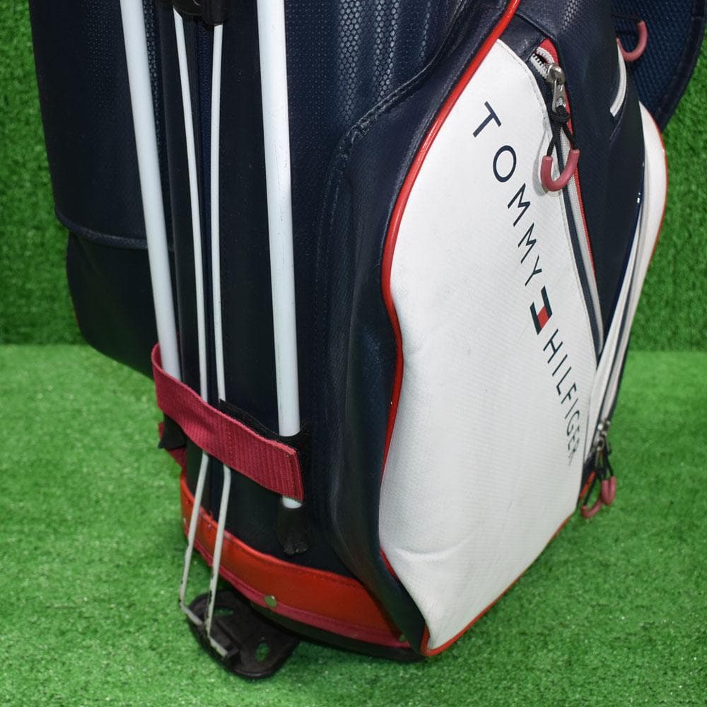 エ*ア様 トミーヒルフィガー スタンド式キャディバッグ9型 訳あり品！