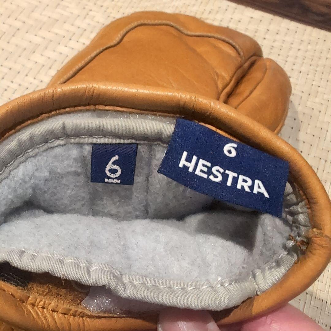 Hestra レザー ミトングローブ　サイズ6