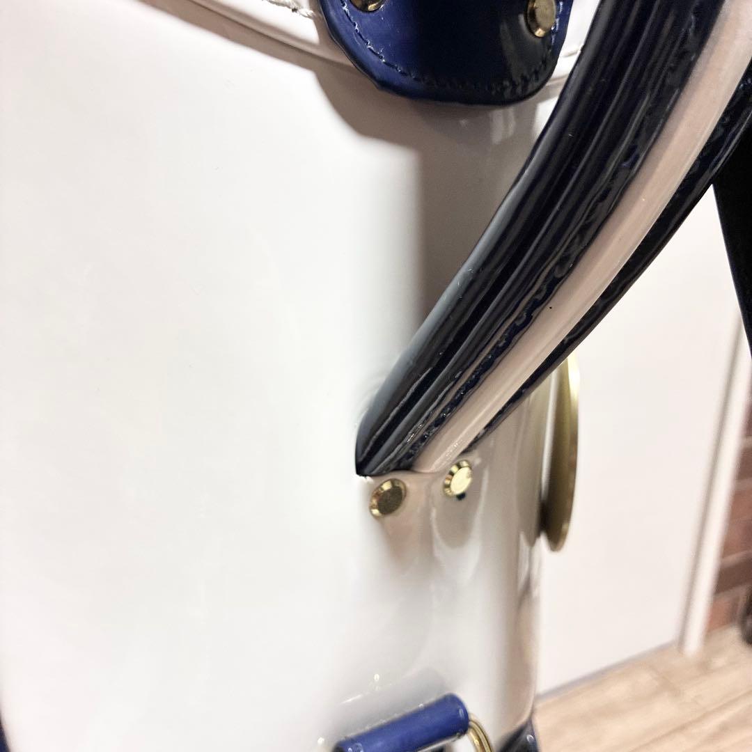 PEARLY GATES キャディバッグ ネイビー/ホワイト