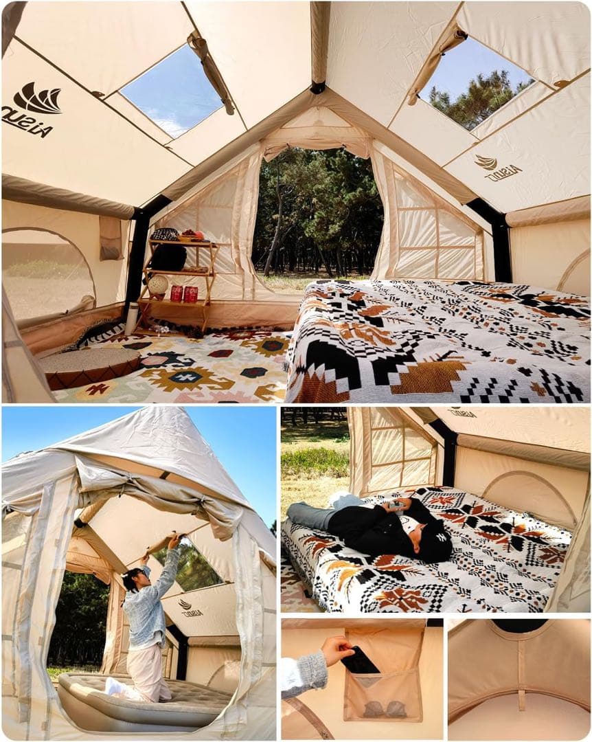 AISUNSS 防水エアーテント 3~4人用 新品