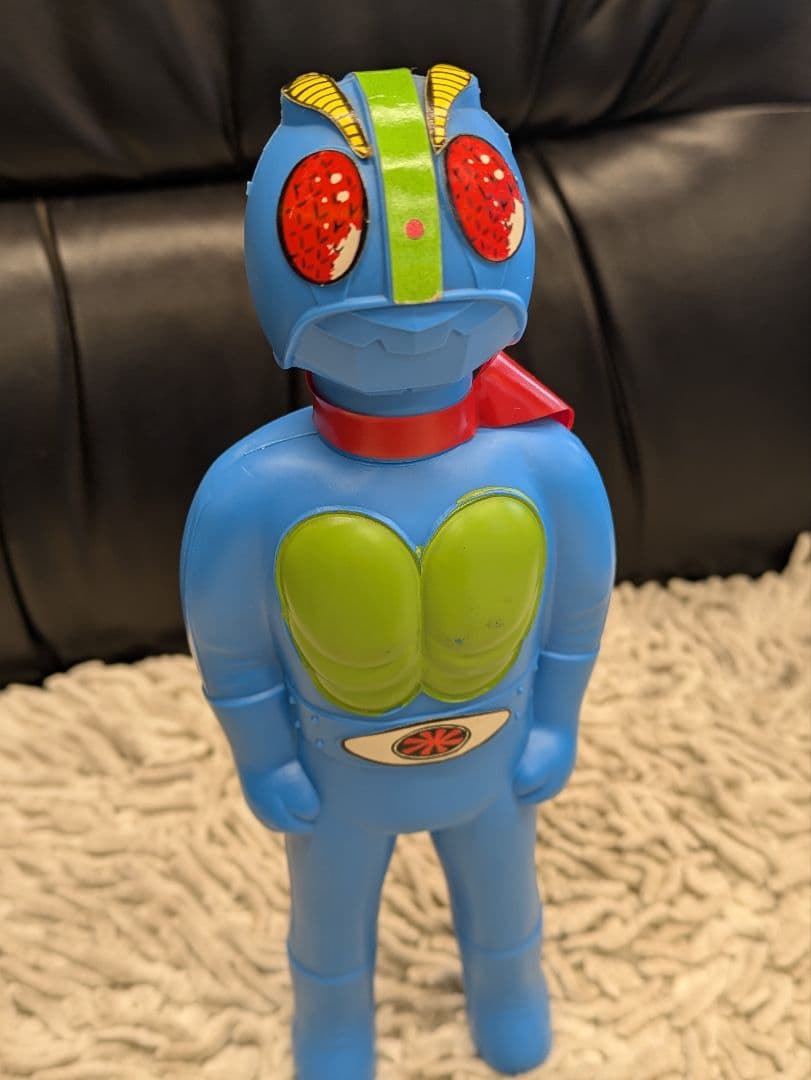 ソフビ　当時物　サンスターこどもシャンプー　仮面ライダー　当時物シャンプー入り