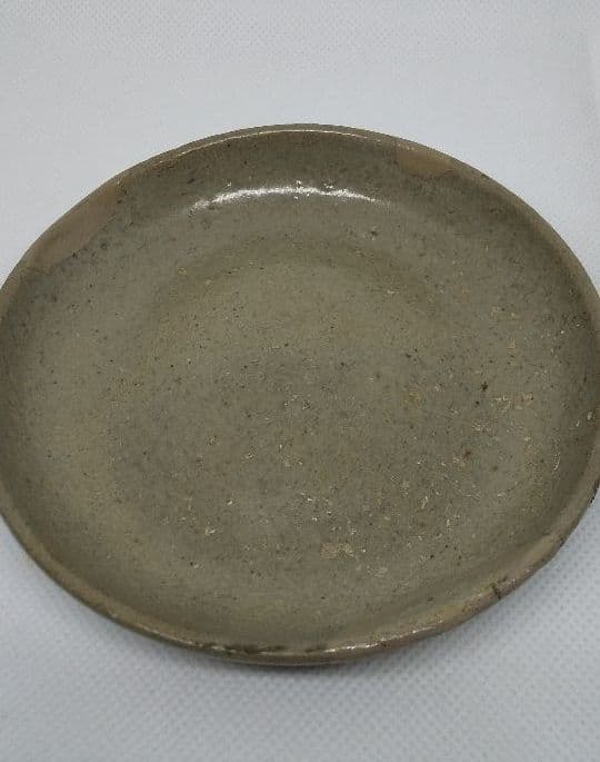 【お値下げ】骨董 無地唐津 平盃(向付)欠け有り