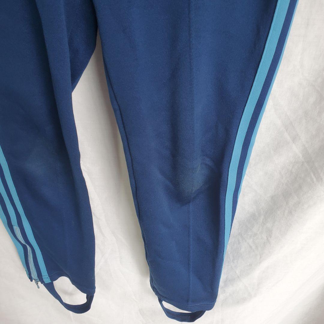 70s ａｄｉｄａｓ アディダス トラックパンツ ジャージパンツ ライン 紺