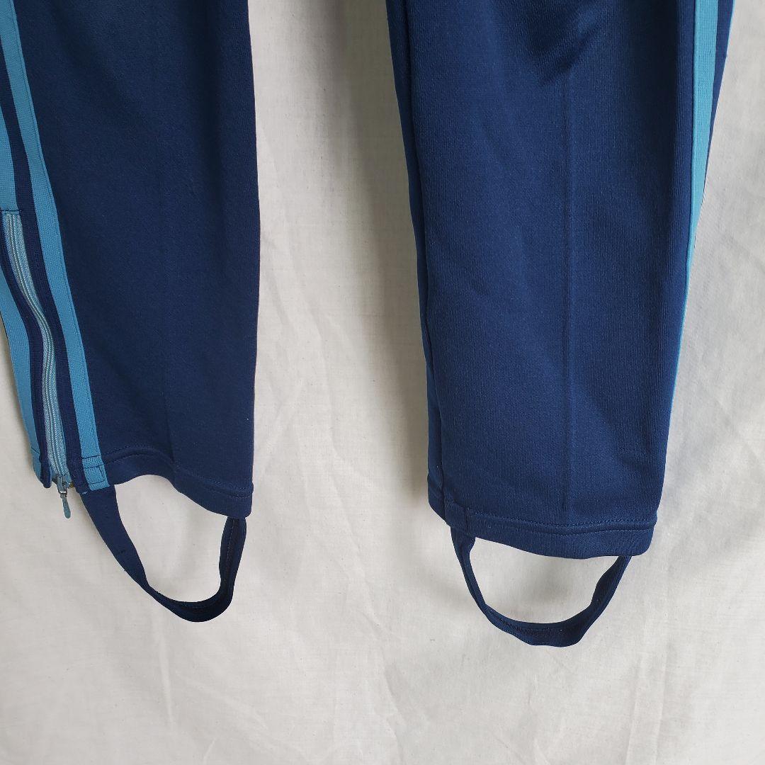 70s ａｄｉｄａｓ アディダス トラックパンツ ジャージパンツ ライン 紺