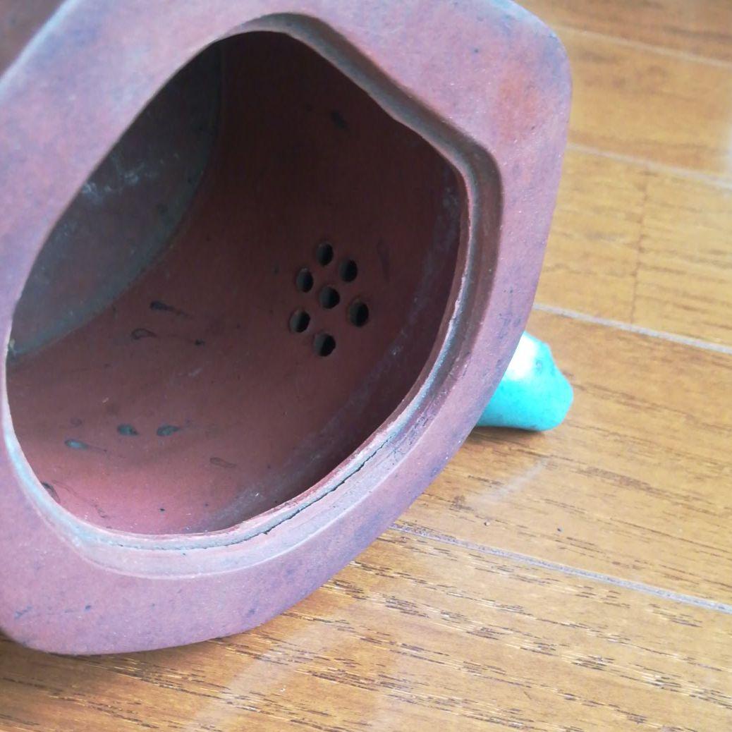 宜興紫砂　梅花壷