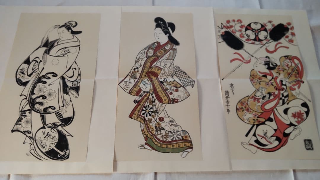 浮世絵版画★画装用画★6冊セット★杉村SUGIMURA★２４枚セット★シリーズ7