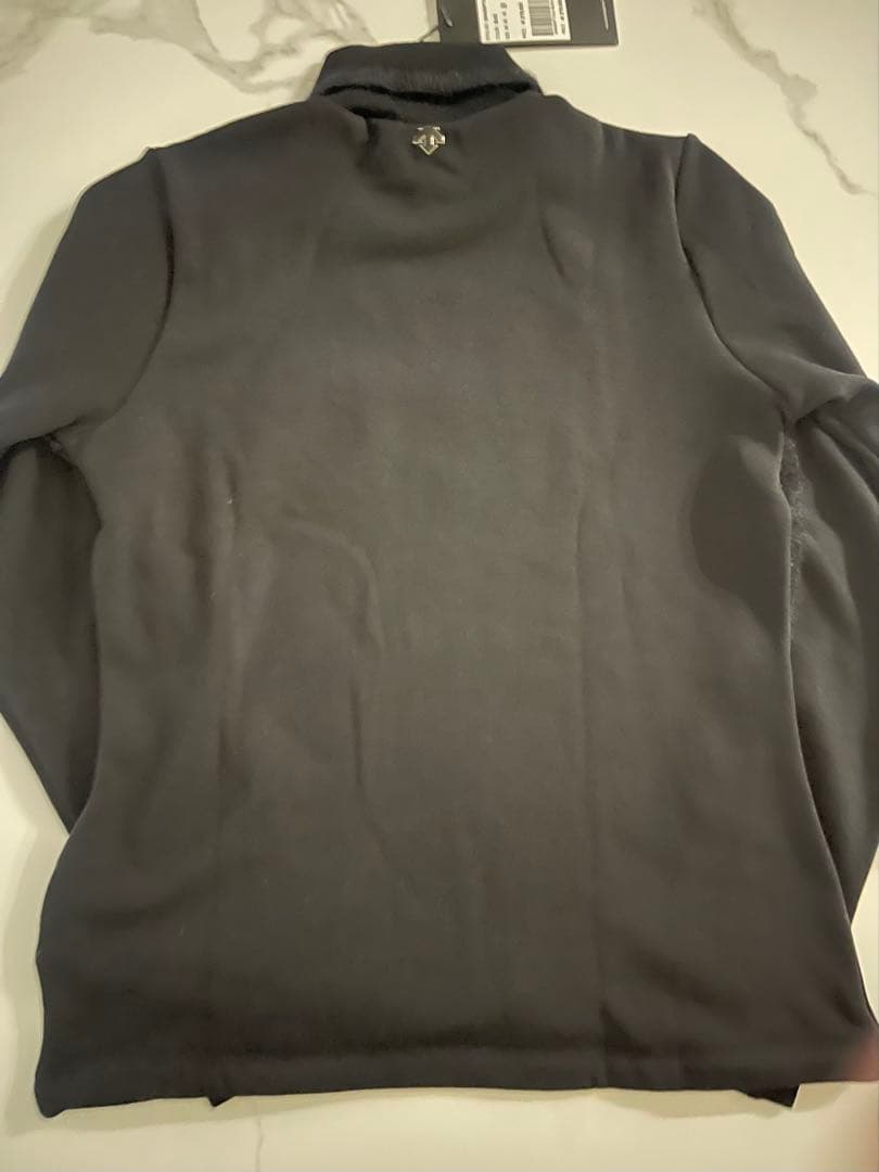 新品　韓国デサントゴルフ　レディース　黒　裏起毛