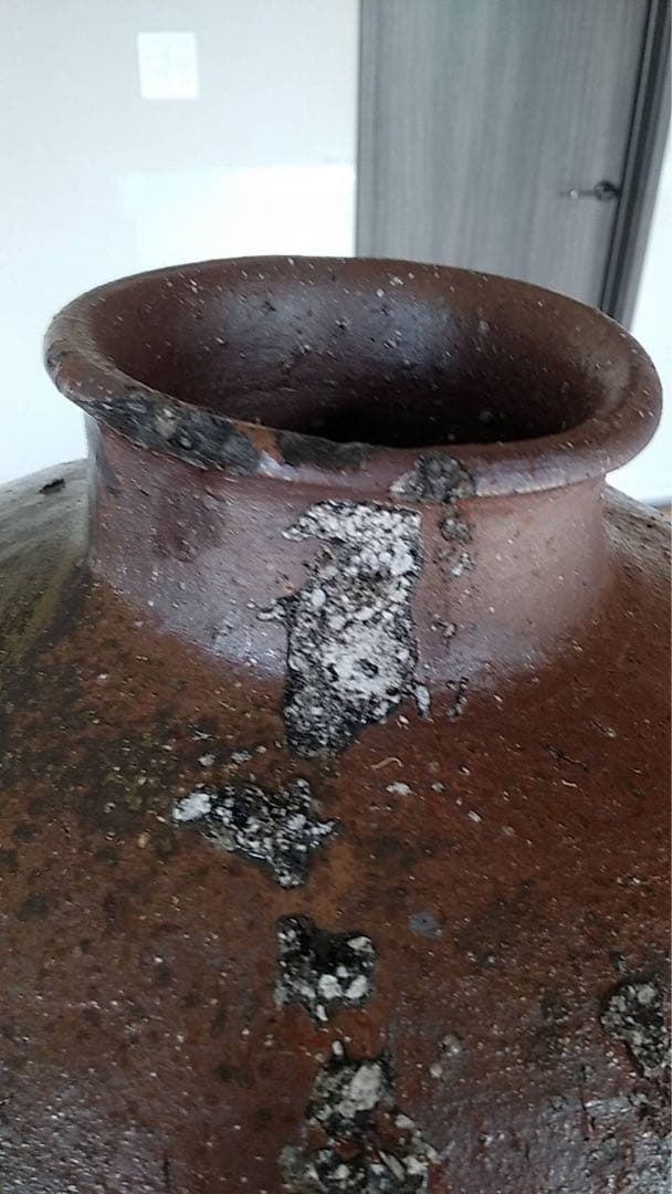古信楽　六古窯　ビードロ　信楽壺　自然釉　古美術　アンティーク　古道具