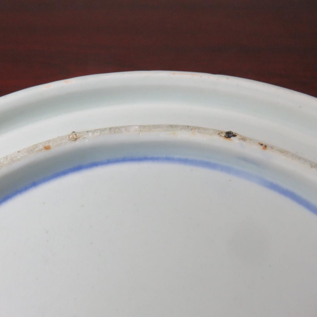 三組丼 山水 染付 二重高台 明治 三つ丼 三つ鉢 古伊万里 江戸 明治