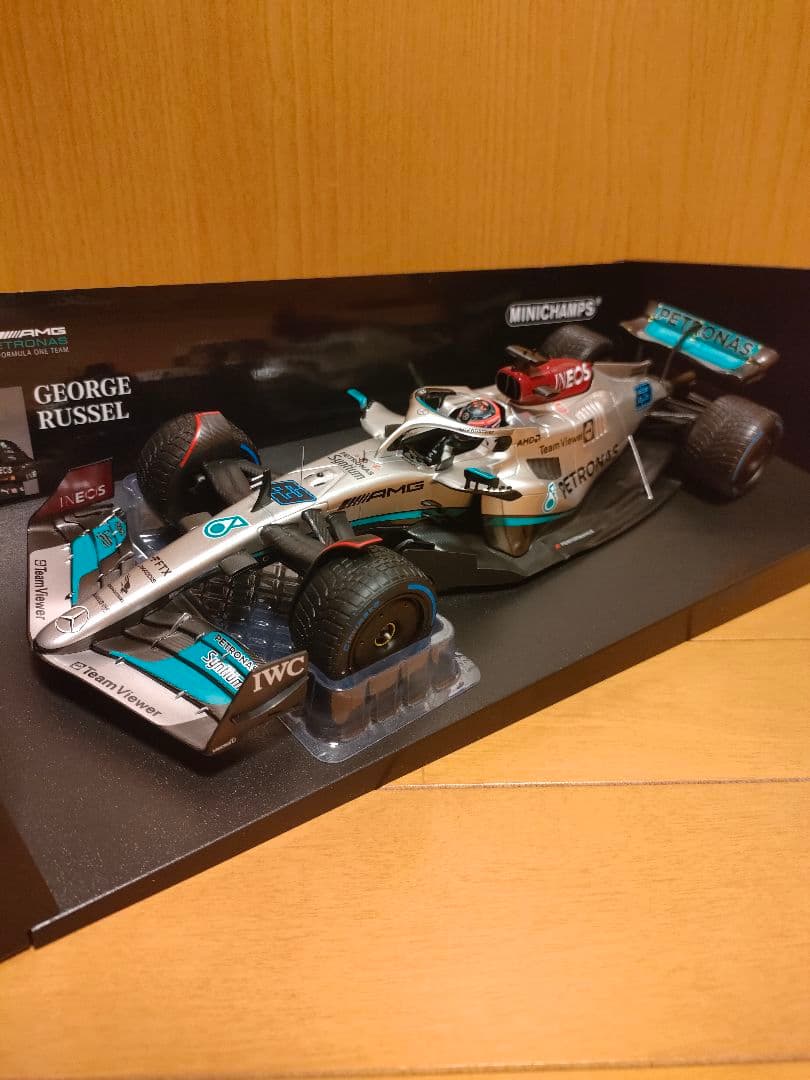 F1ミニカー1/18メルセデスAMG　ジョージラッセル モナコGP2022