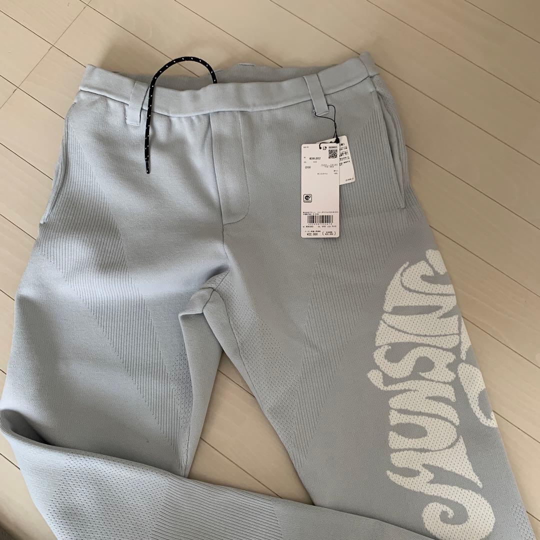 グレー ストレッチパンツ Mサイズ ロゴ入り　値下げ