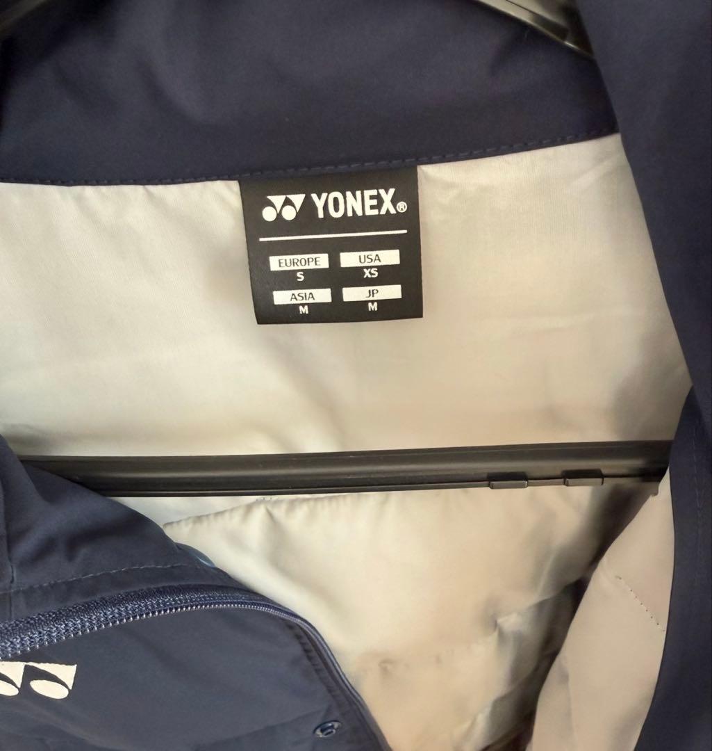 YONEX フード付きダウンコート M ネイビー