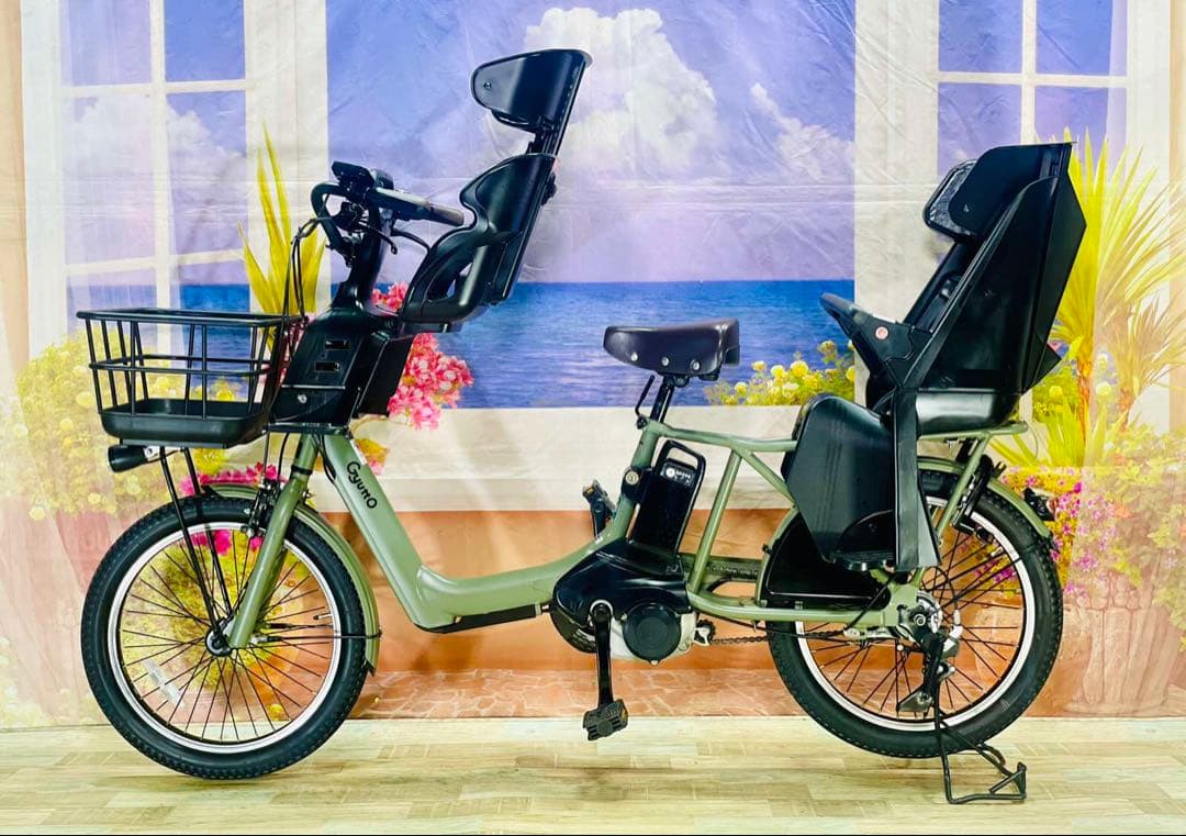 ギュットアニーズ⭐️16AH！パナソニック子供乗せ電動アシスト自転車Y3128