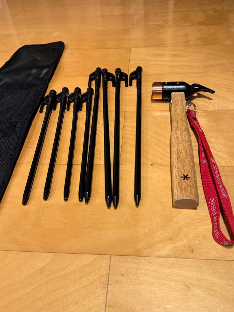 スノーピーク タープ・ヘキサ(M)、ペグハンマーPRO Ｃ、ソリッドステーク