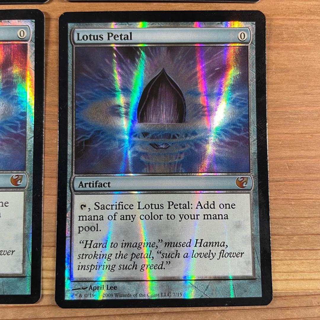 水連の花びら foil 英語 4枚