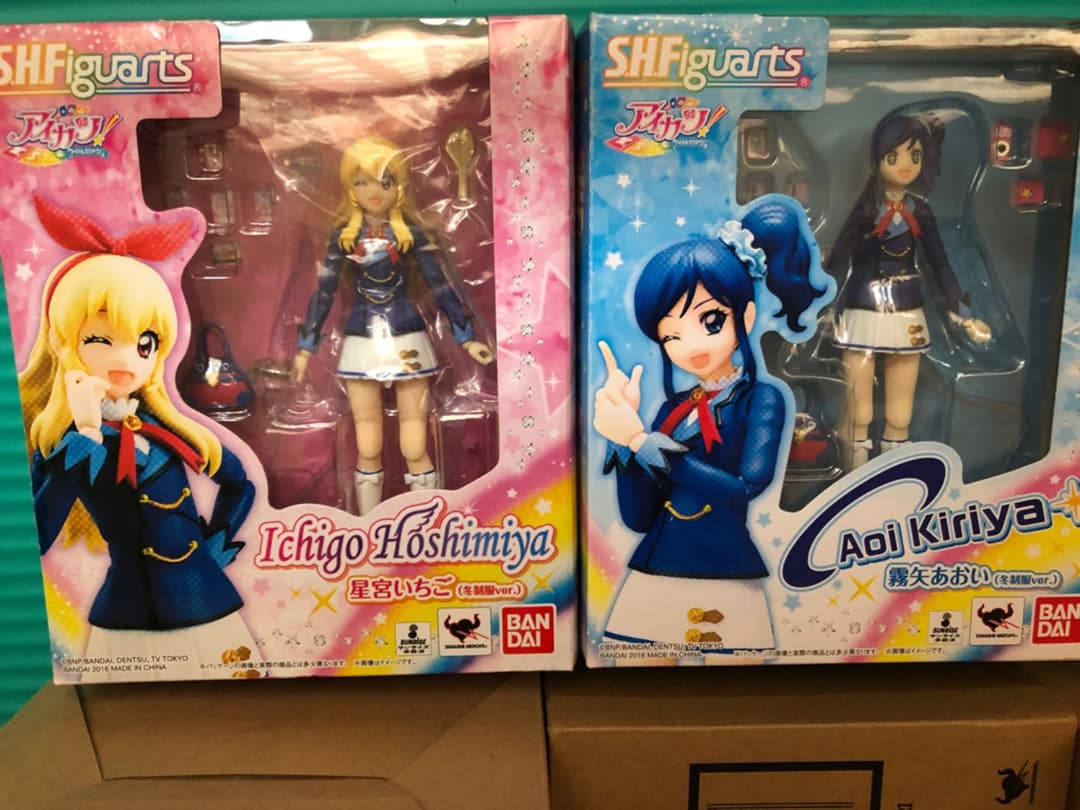 アイカツ　S.H.Figuarts フィギュアーツ　あかり　いちご　ユリカ