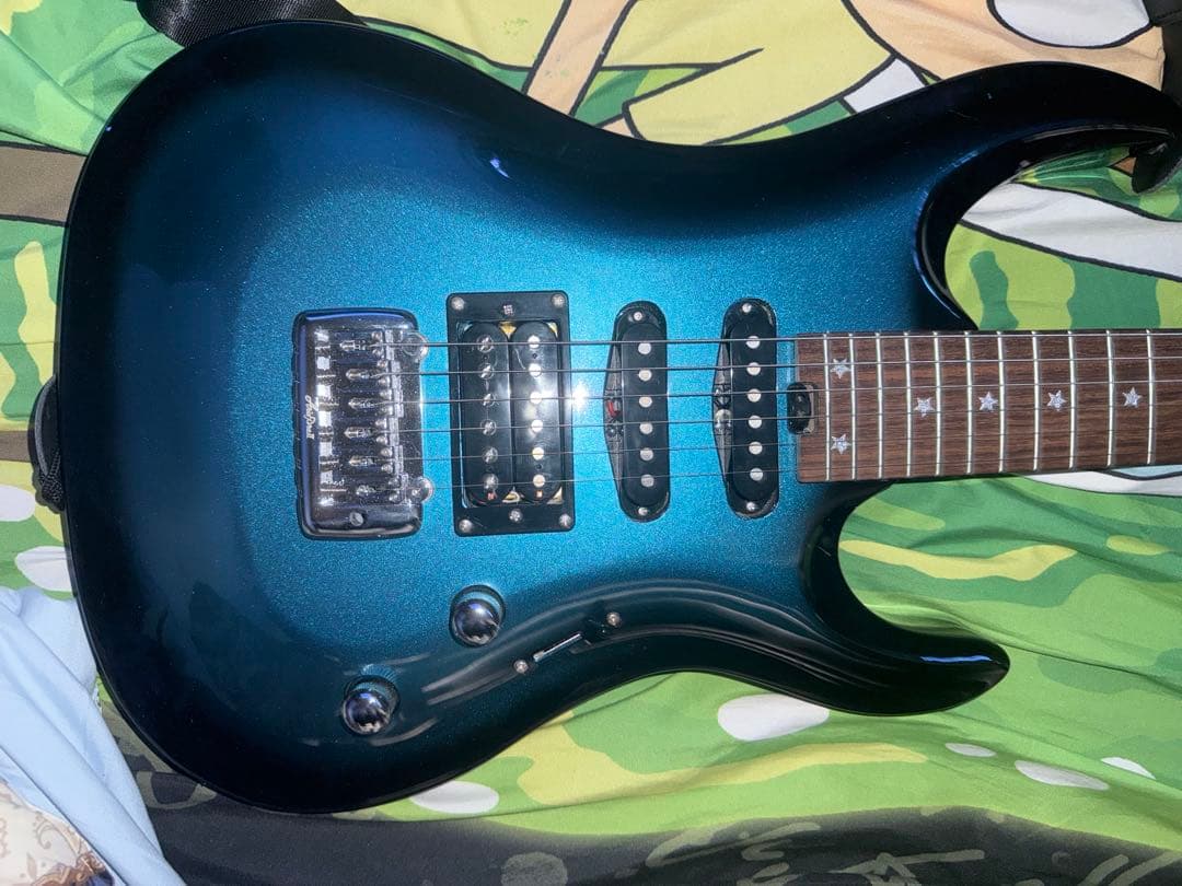 メタリックブルー エレキギター 入門 セット ギター guitar