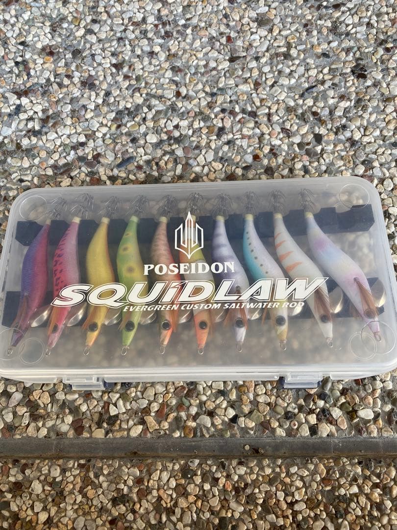 【未使用品】限定品　エギ 10個セット 透明ケース付き　エギ王Q 限定