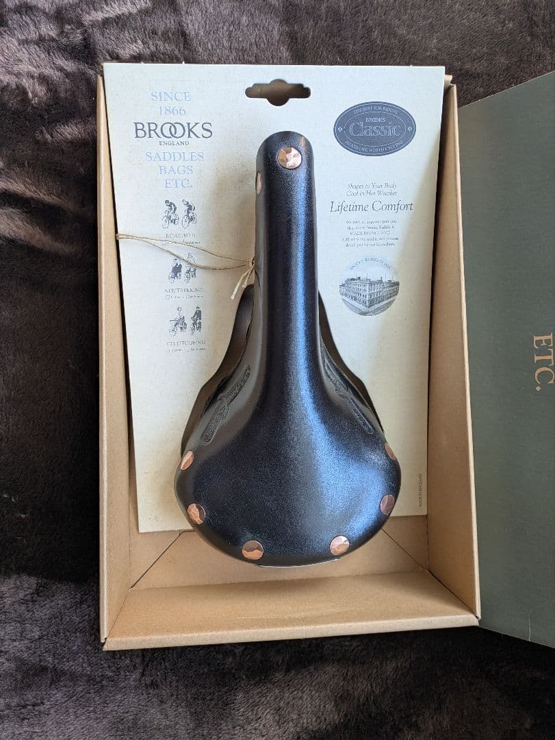 Brooks Swift ブルックス スイフト 銅鋲　天然皮革　箱付き