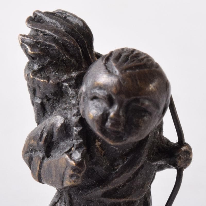 中国　古銅　チベット仏　仏像　人物像など　紙鎮　置物　6点まとめて　C　7455