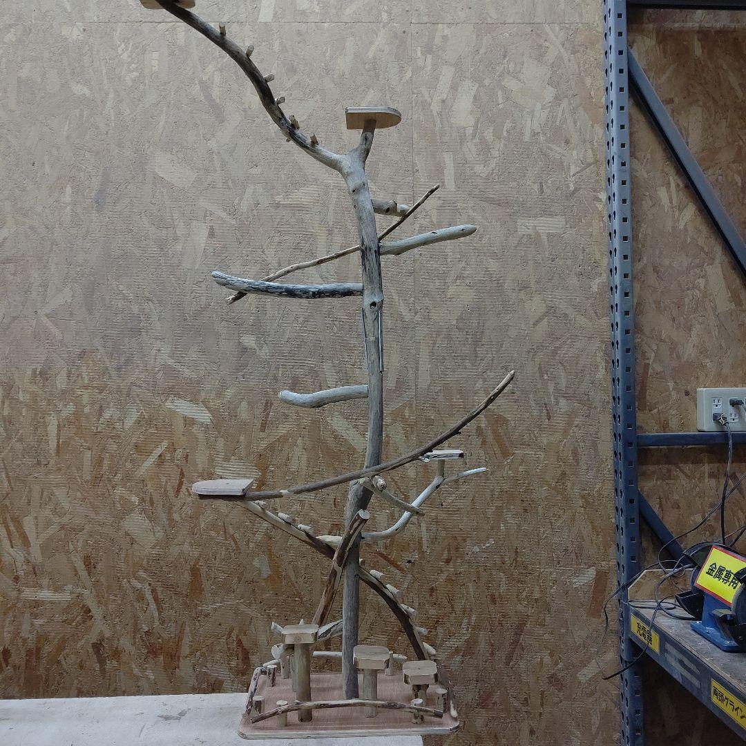 しょうた枠バードアスレチックジム大型(62) 鳥インコ止まり木、流木、