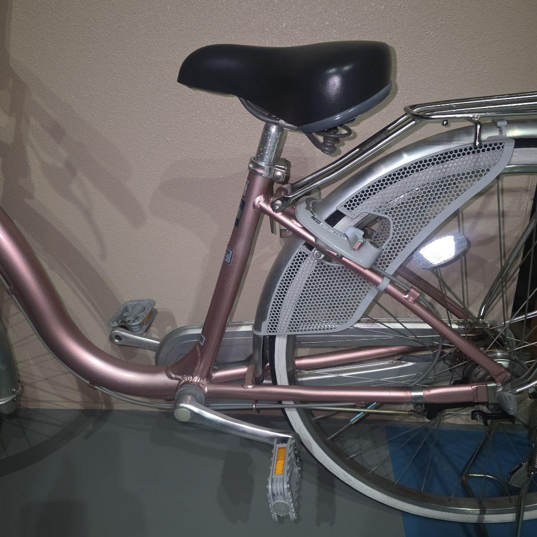 ピンク シティサイクル 前バスケット付き 広島市引取可能な方のみ