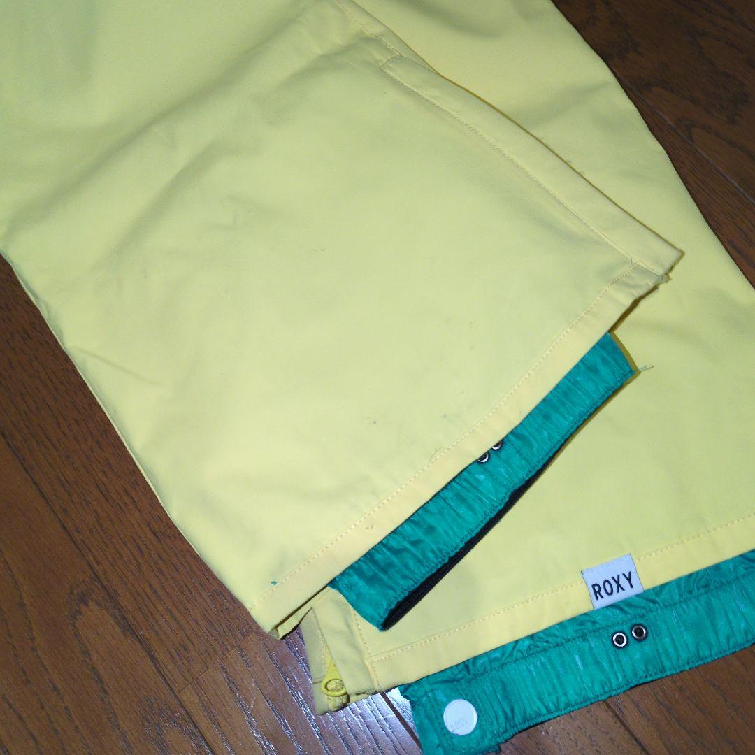 ROXY　スノボウェア　上下セット　Ｓ　ボーダー　マルチカラー　イエロー