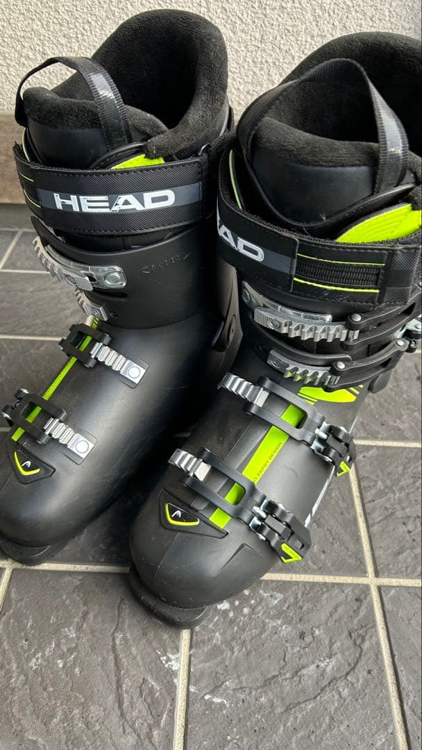 HEAD スキーブーツ ブラック/グリーン