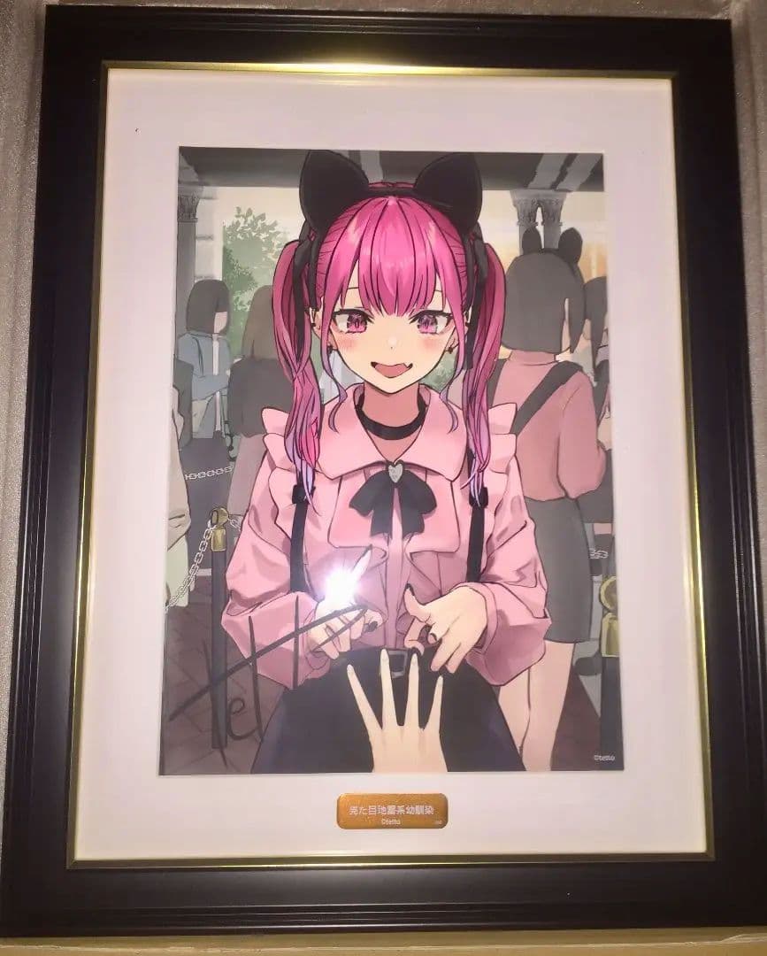 【受注生産品】「見た目地雷系幼馴染」額装メモリアルアート 複製原画 tetto
