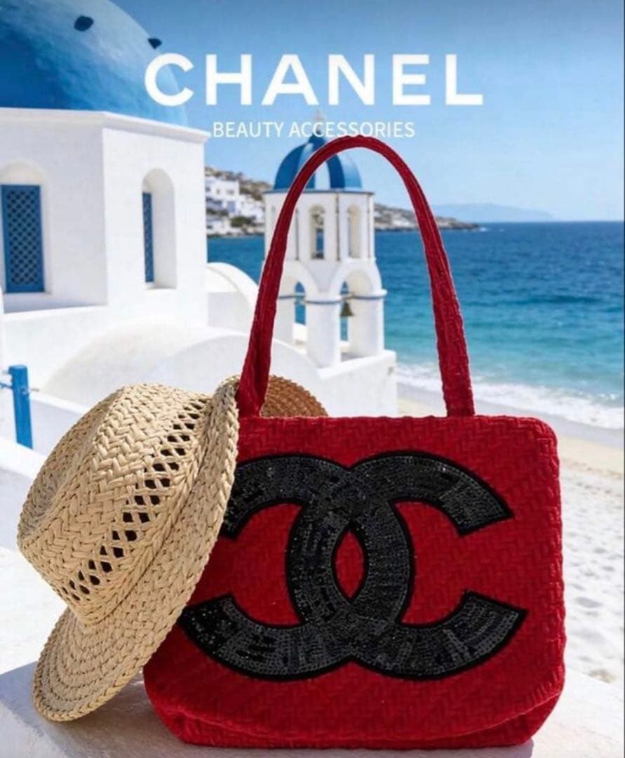 ま*ち様 新品未使用品✨CHANEL ビッグココマーク レッド　ノベルティ