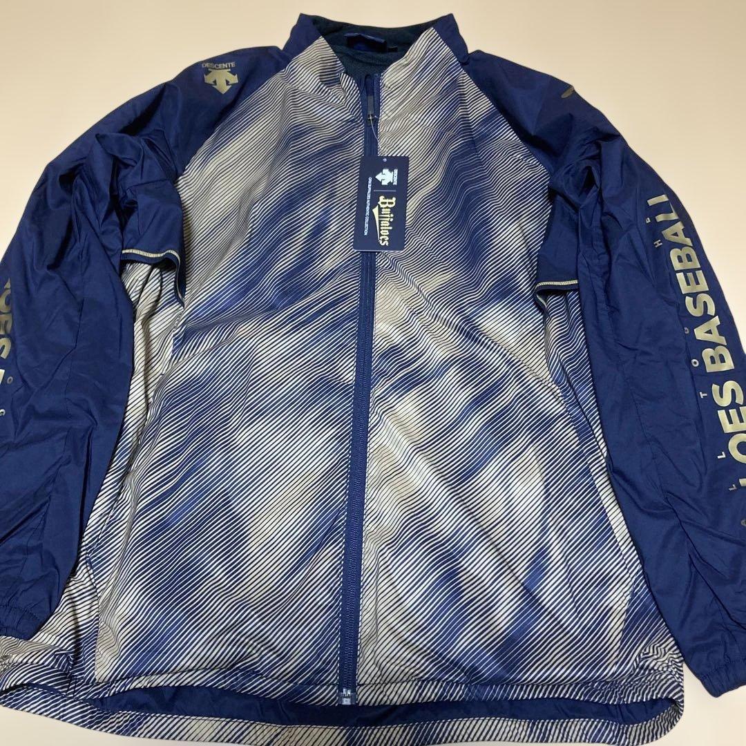 バファローズ ストライプジャケット デサント　ウインドブレーカージャンパー　美品