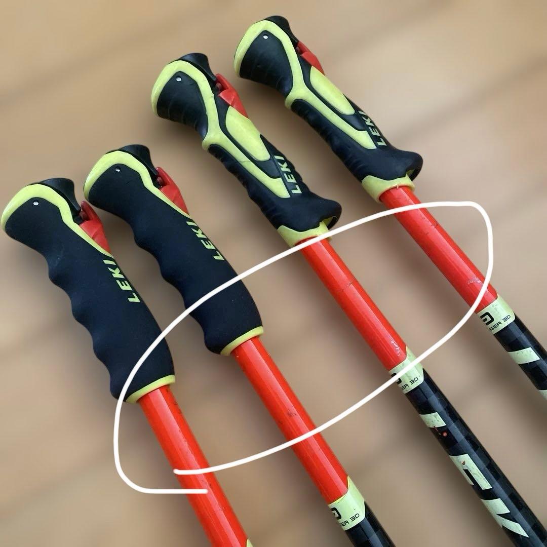 レキ　95cm 100cm ストック　アルペン 競技スキー　ポール　LEKI