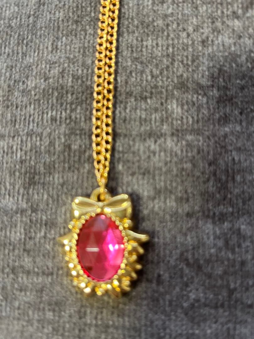 レア セボンスター ネックレス リボン ピンク 平成レトロ