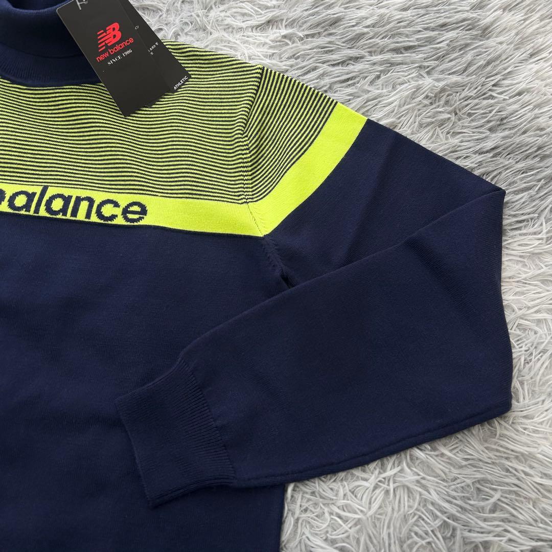 新品　ニューバランスゴルフ　ニット　セーター　春用　ネイビー　ハイネック　6