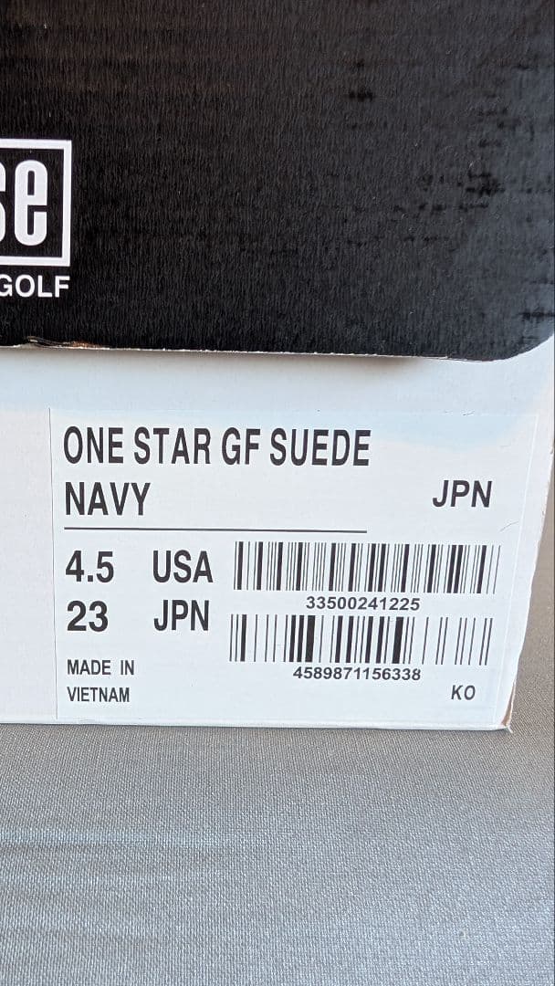 【コンバース】ワンスター　ゴルフシューズ　23㌢　紺系