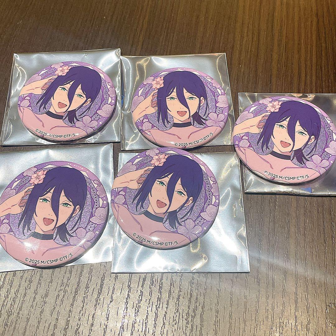 チェンソーマン プリンスホテル カフェ グリッター缶バッジ レゼ