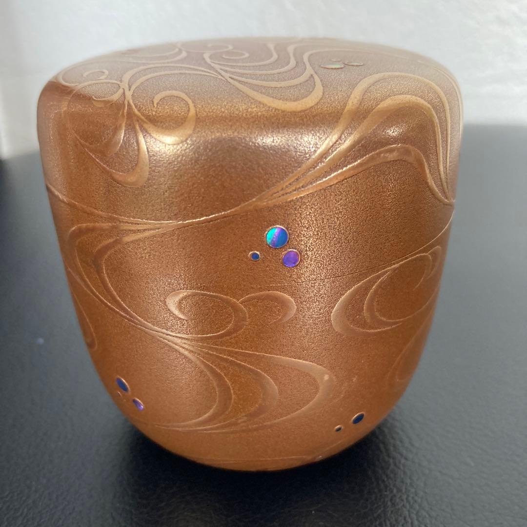 茶道具棗　尋牛斎　流水蒔絵　大棗　工芸品