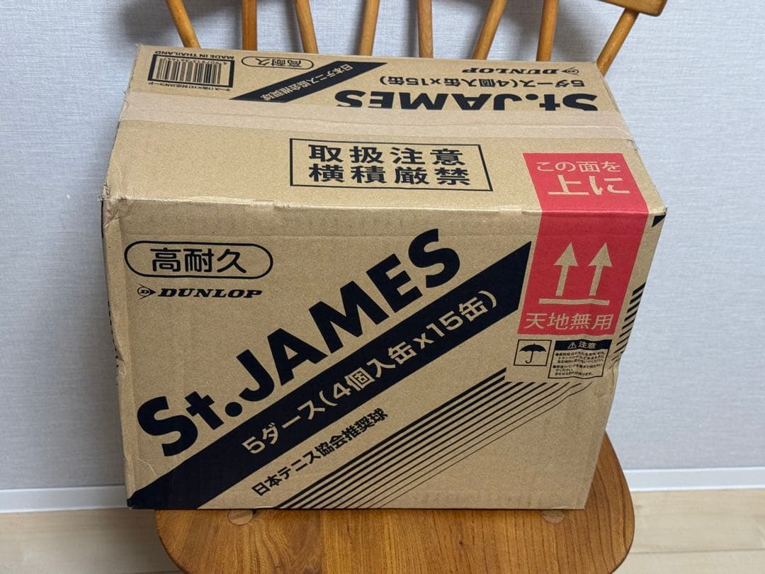 新品未開封 セントジェームス テニスボール 4球×15缶