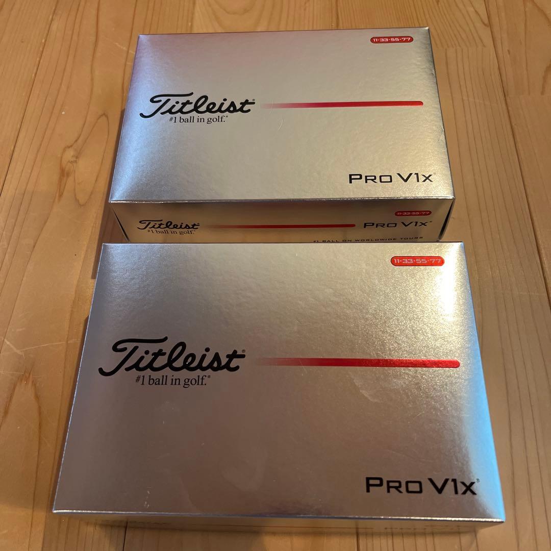 Titleist Pro V1x ゴルフボール 2箱セット　ダブルナンバー