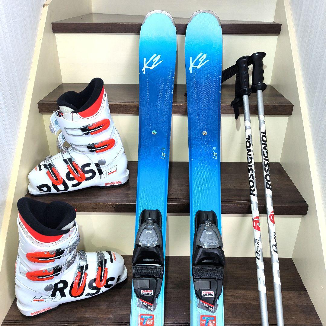 レディース　K2 ROSSIGNOL スキー　ストックセット　156cm