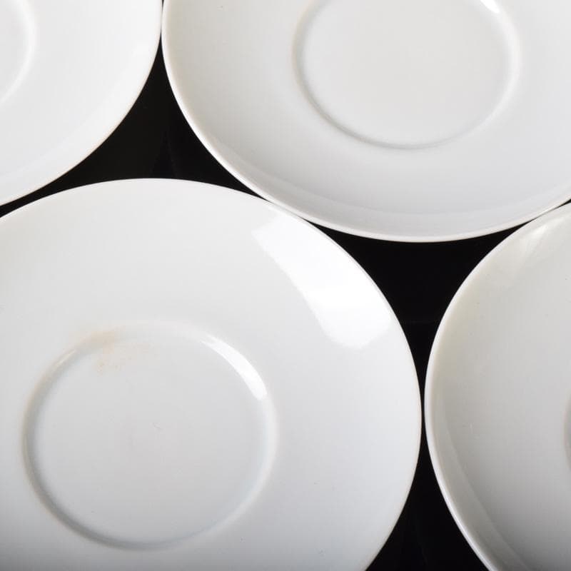 和食器　京焼　御室焼　北村和善作　白磁　吸茶碗　十二客　共布共箱　C　7485