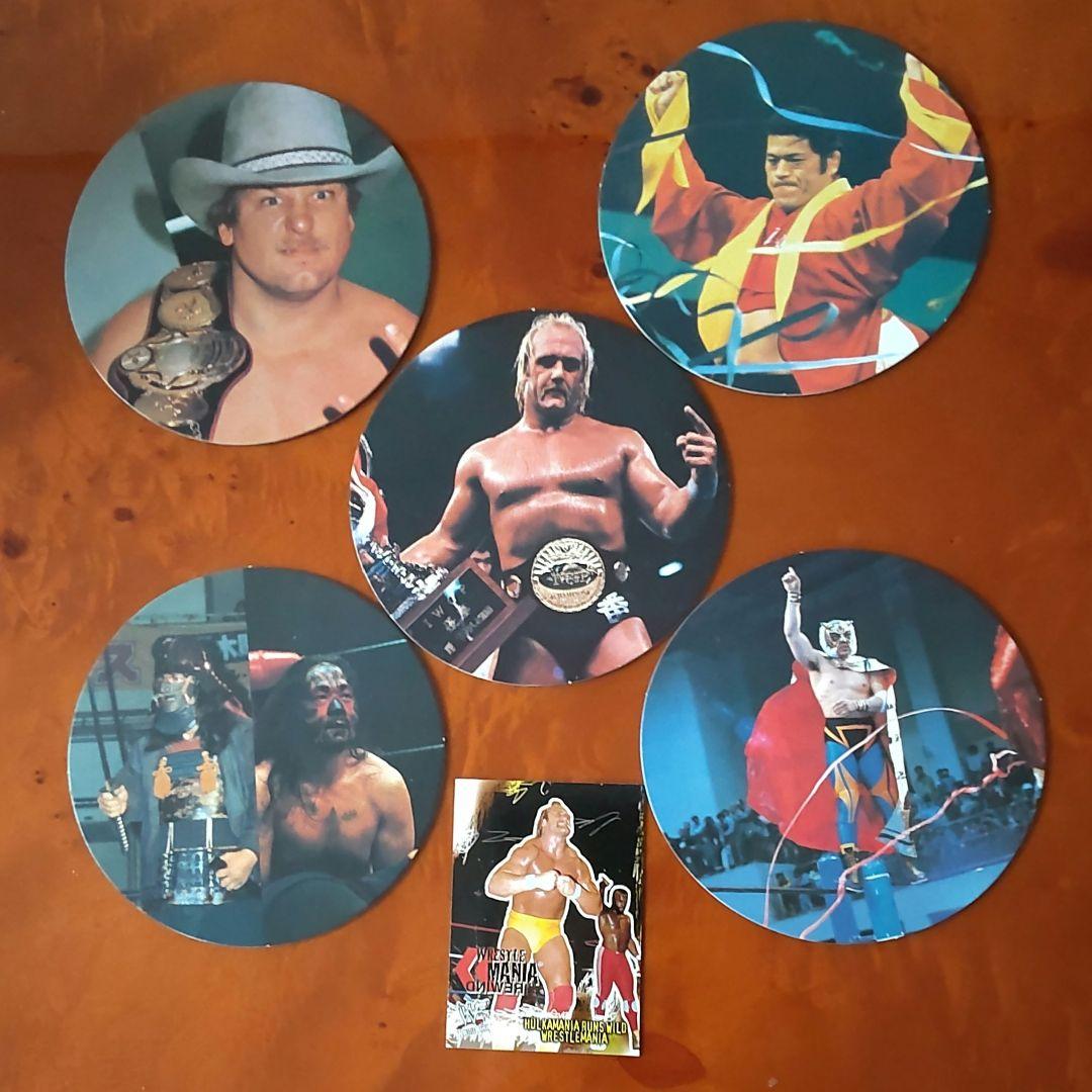 【ハルクホーガン】プロレスめんこ ホーガン・猪木・ハンセン・Tマスク・カブキ