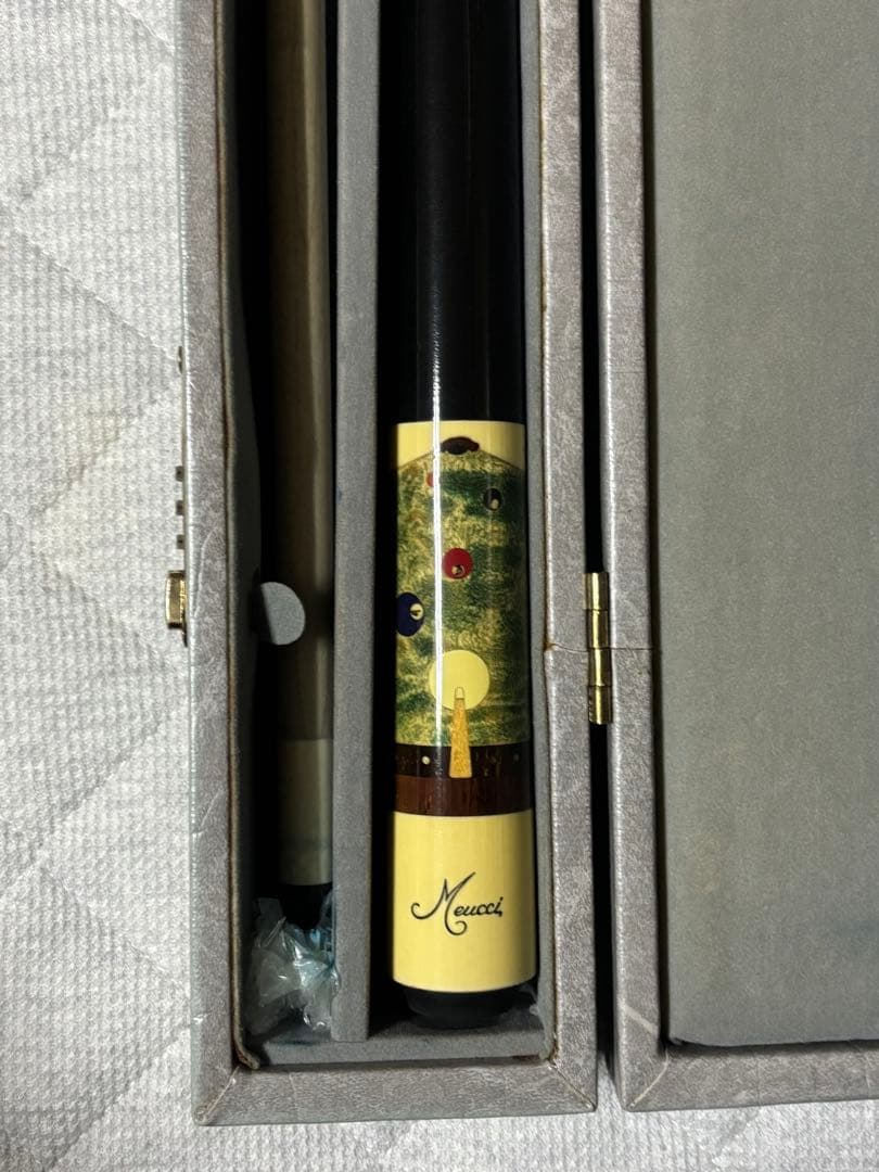 【希少】Meucci メウチ ビンテージビリヤードキューPBT3 ハードケース付