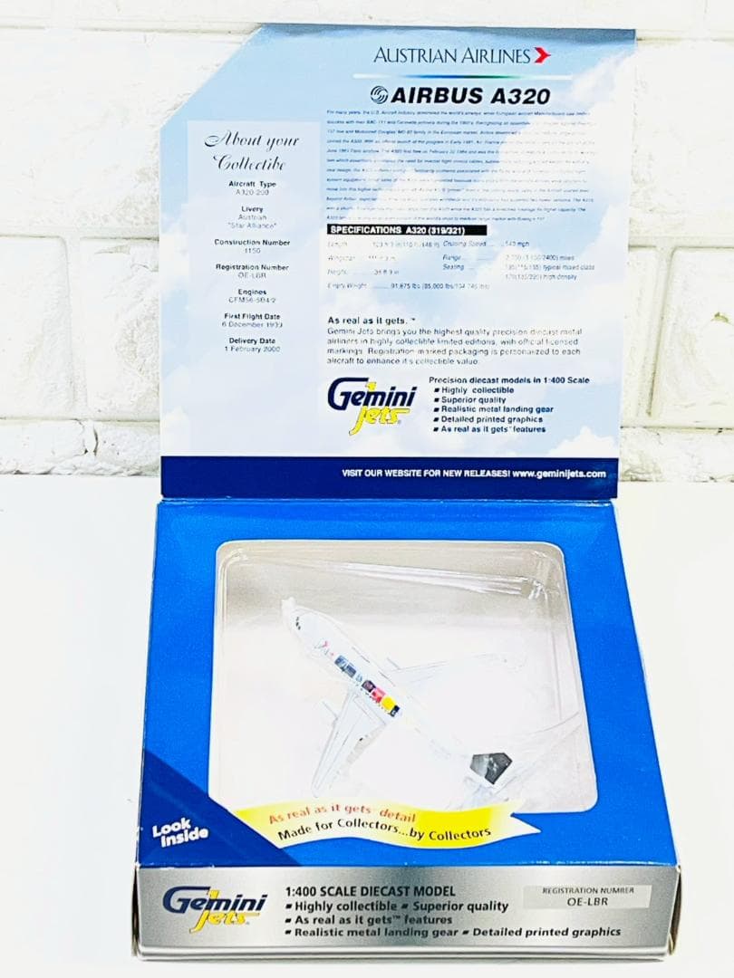 173Z Gemini Jets A320 オーストリア航空 1/400特別塗装