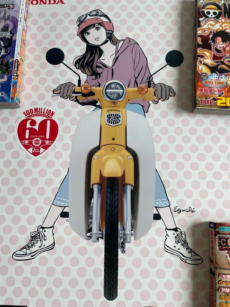 江口寿史　ホンダ　スーパーカブ60周年記念B2ポスター　非売品3枚セット