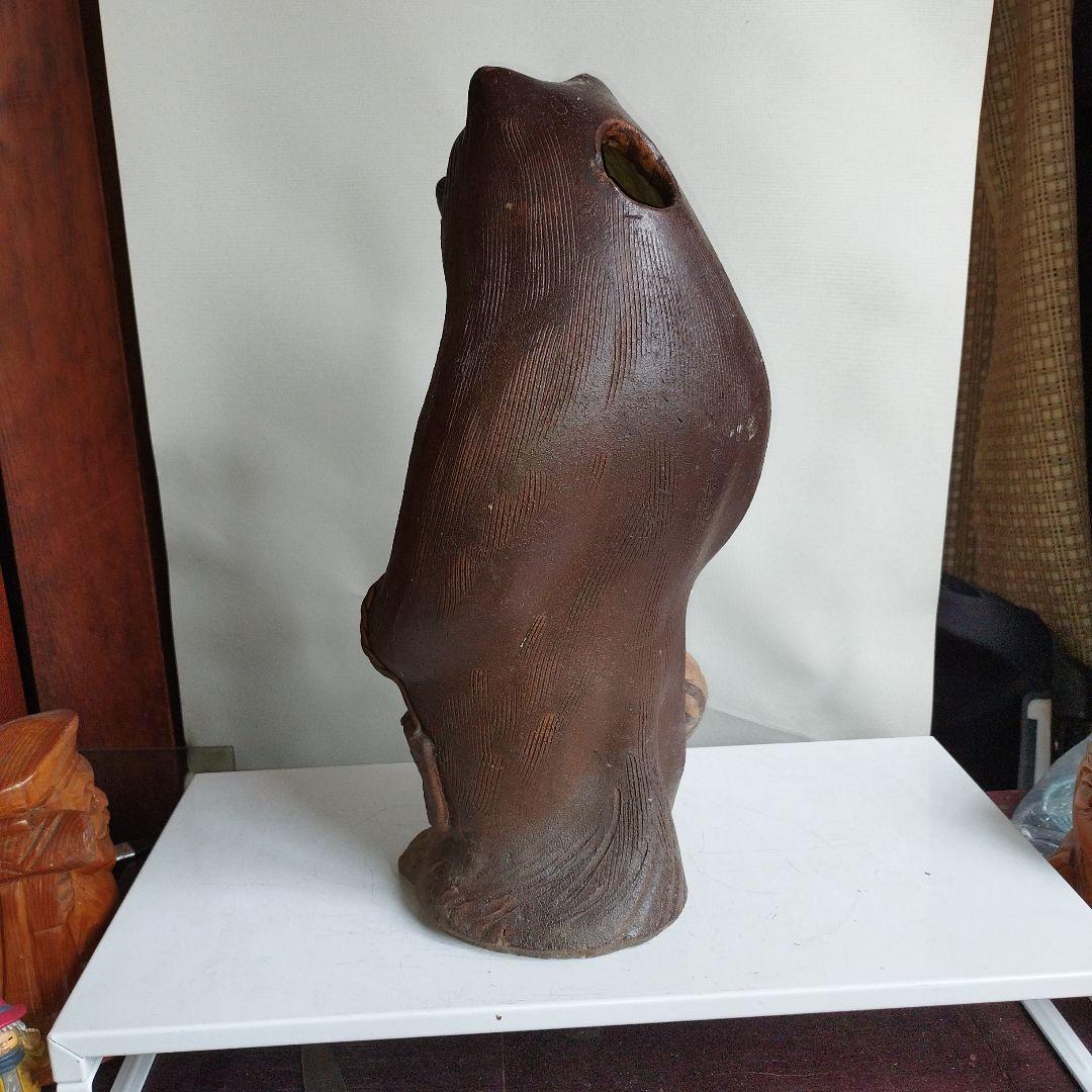 陶器製 たぬきの置物 約40センチm